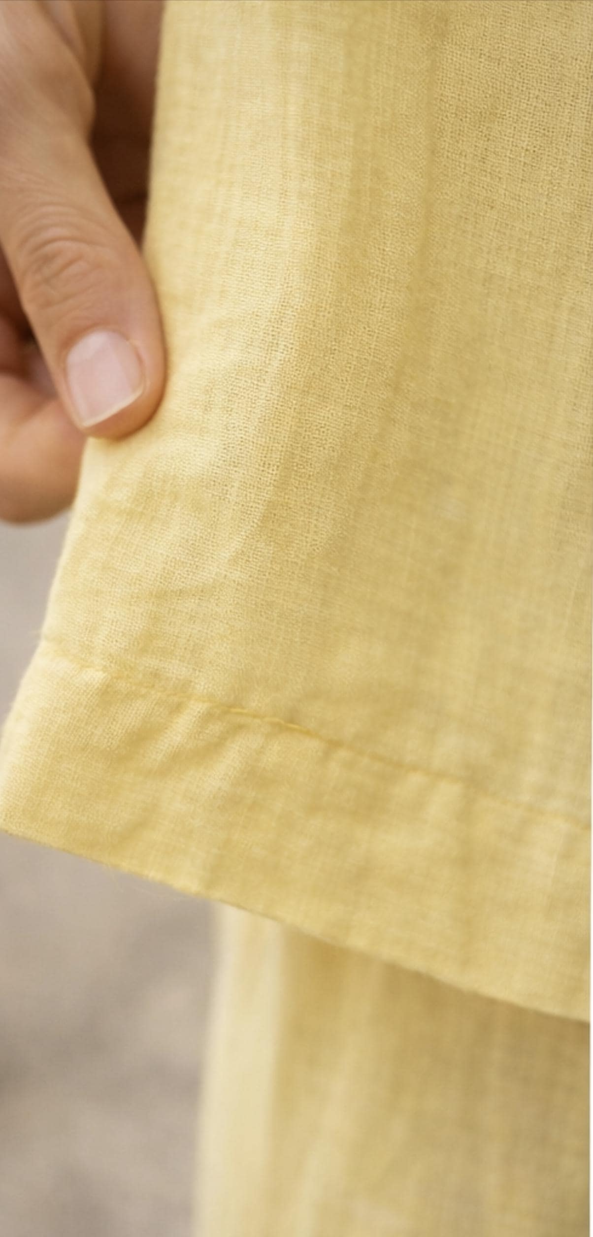 Yellow Boho Off-Shoulder Wide Leg Pants, Handmade Cotton Summer Outfit